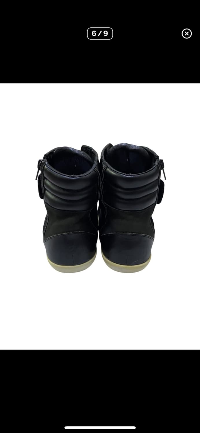 요지야마모토 와이즈 하이컷 레더 스니커즈 상품이미지6