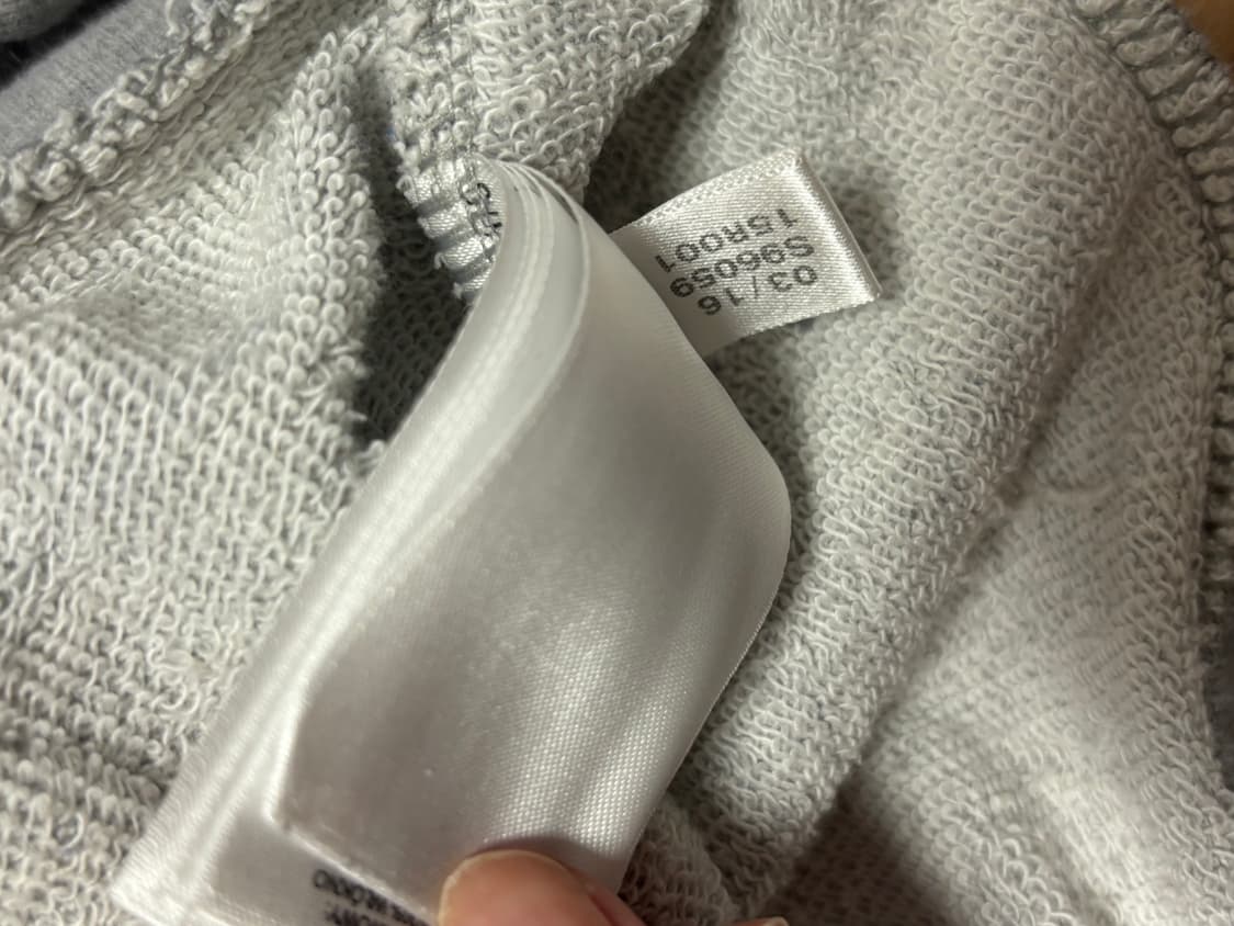 아디다스 아디 그레이 회색 후드집업 후집 트레포일 로고 상품이미지6