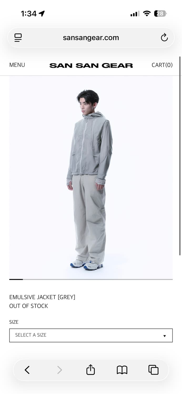 산산기어 EMULSIVE JACKET [GREY] 상품이미지6