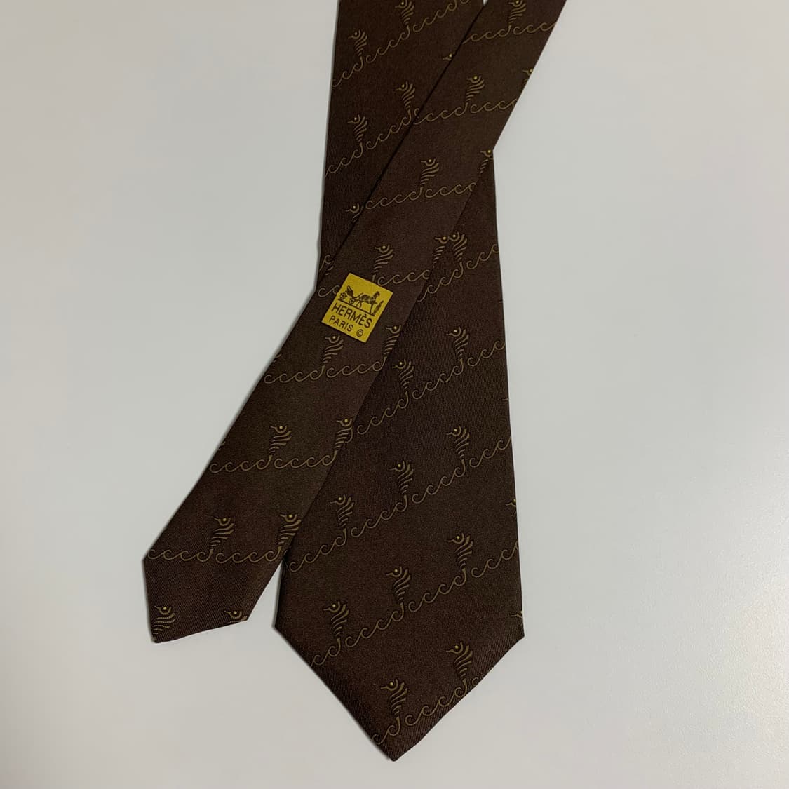 에르메스(HERMES) 기하학적패턴 명품 프랑스100실크 정장넥타이 A+ 상품이미지3