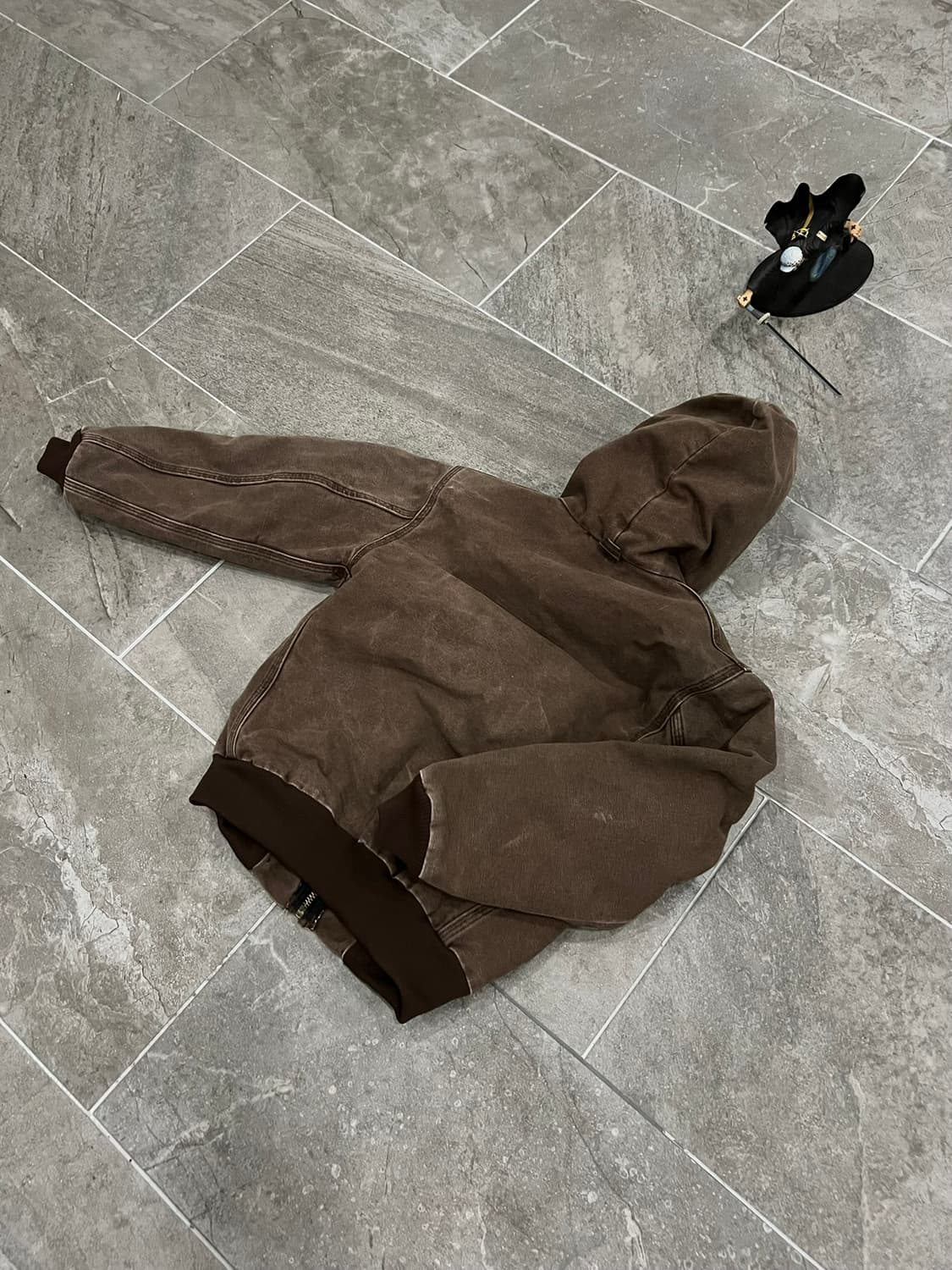 (M) 칼하트 후드 덕 액티브 보이즈 자켓 Y06 CHT 체스트 넛 상품이미지9