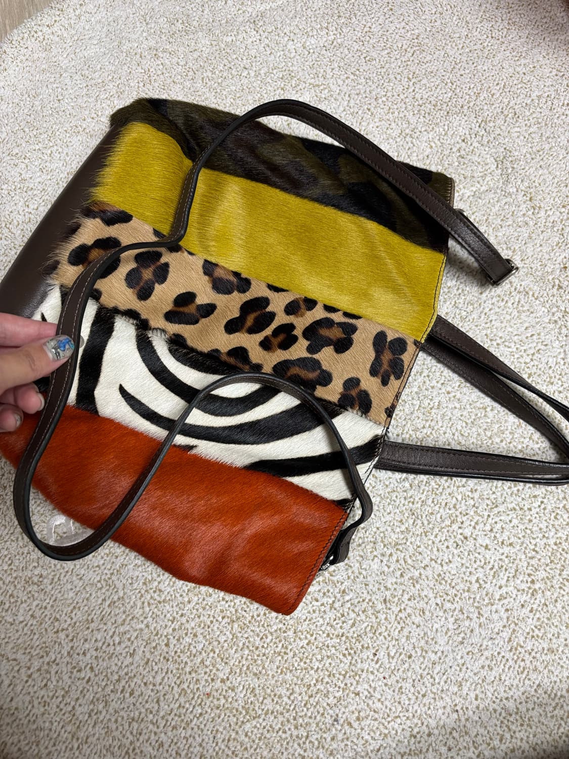 Crazy Pattern Leather Bag 상품이미지7