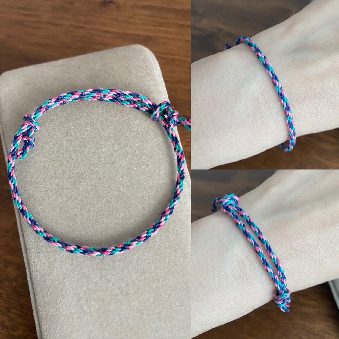 마크라메 유기농코튼 실팔찌 세트(M) 상품이미지3