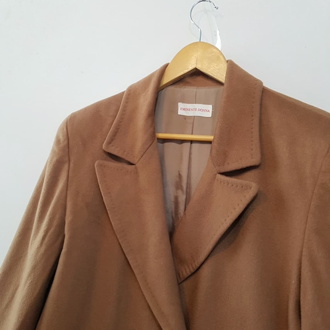 EMINENTE DONNA 캐시미어 100% 롱 코트 카멜 상품이미지5