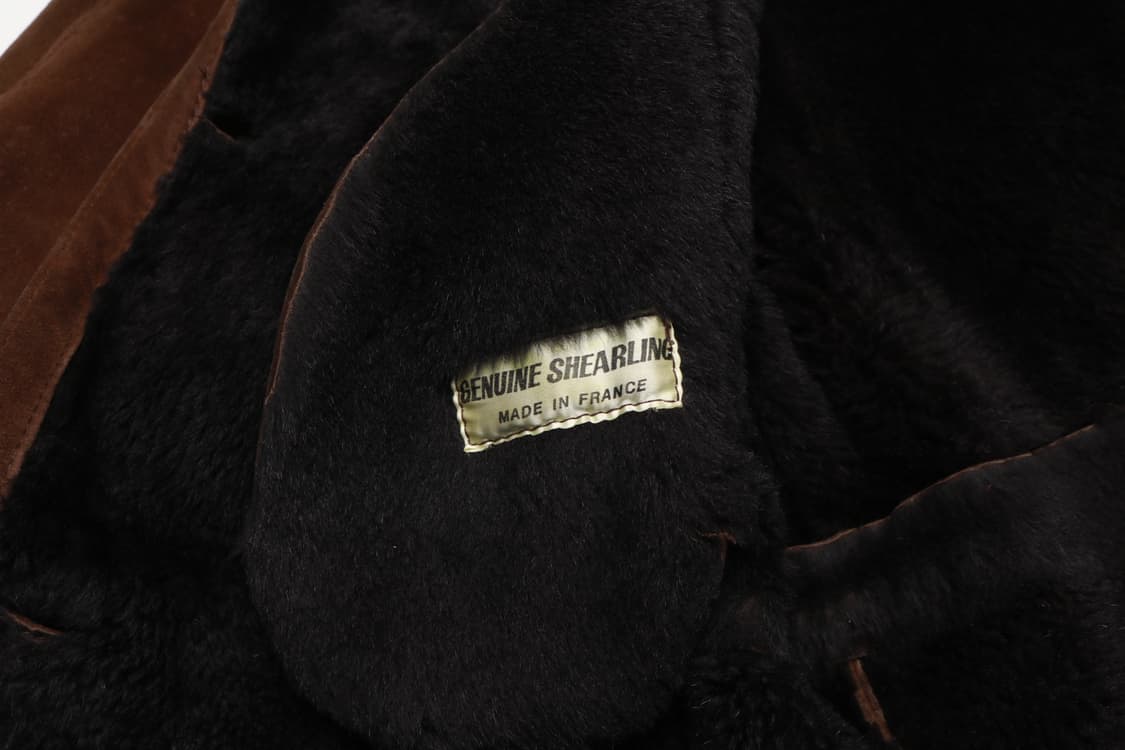 [여성 XL] 빈티지 프랑스 양가죽 시어링 무스탕 자켓 상품이미지5