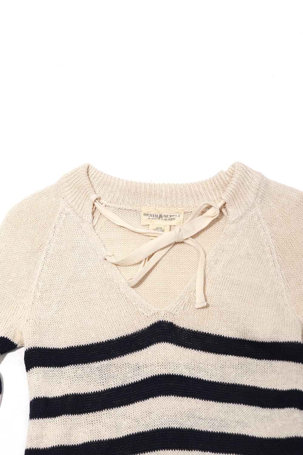 데님앤 서플라이 랄프로렌 린렌 메쉬 니트 women XS 상품이미지3