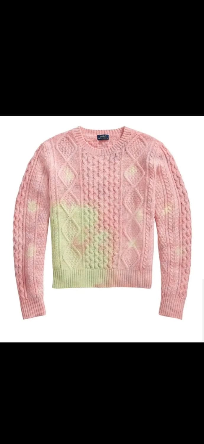 폴로 샤베트 케이블 니트 상품이미지1
