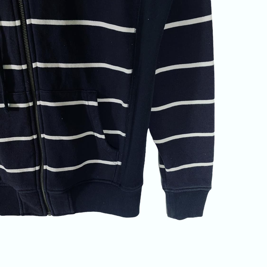 Stussy striped hooded zip-up 상품이미지3