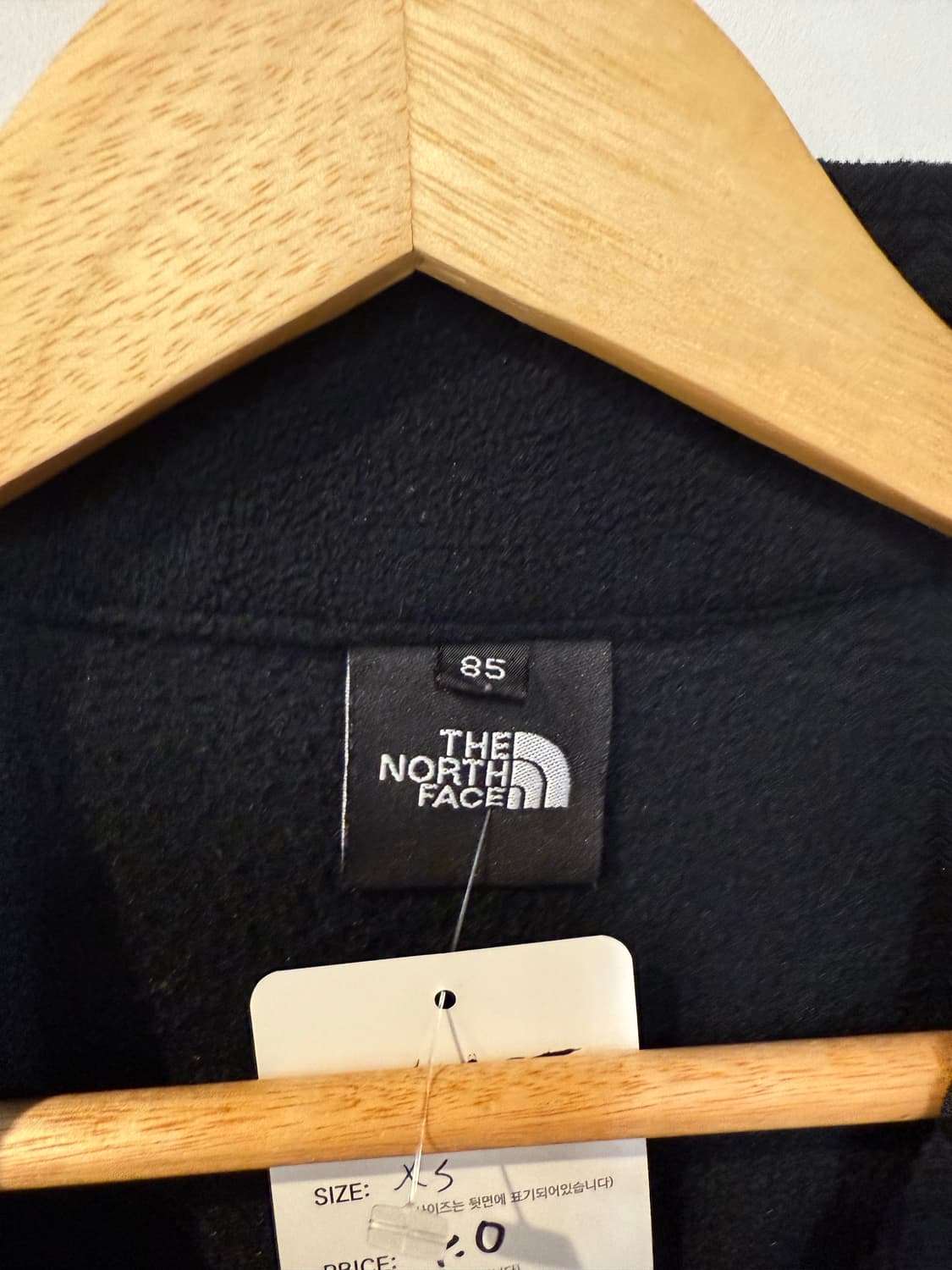 노스페이스 블랙 플리스 집업 상품이미지3