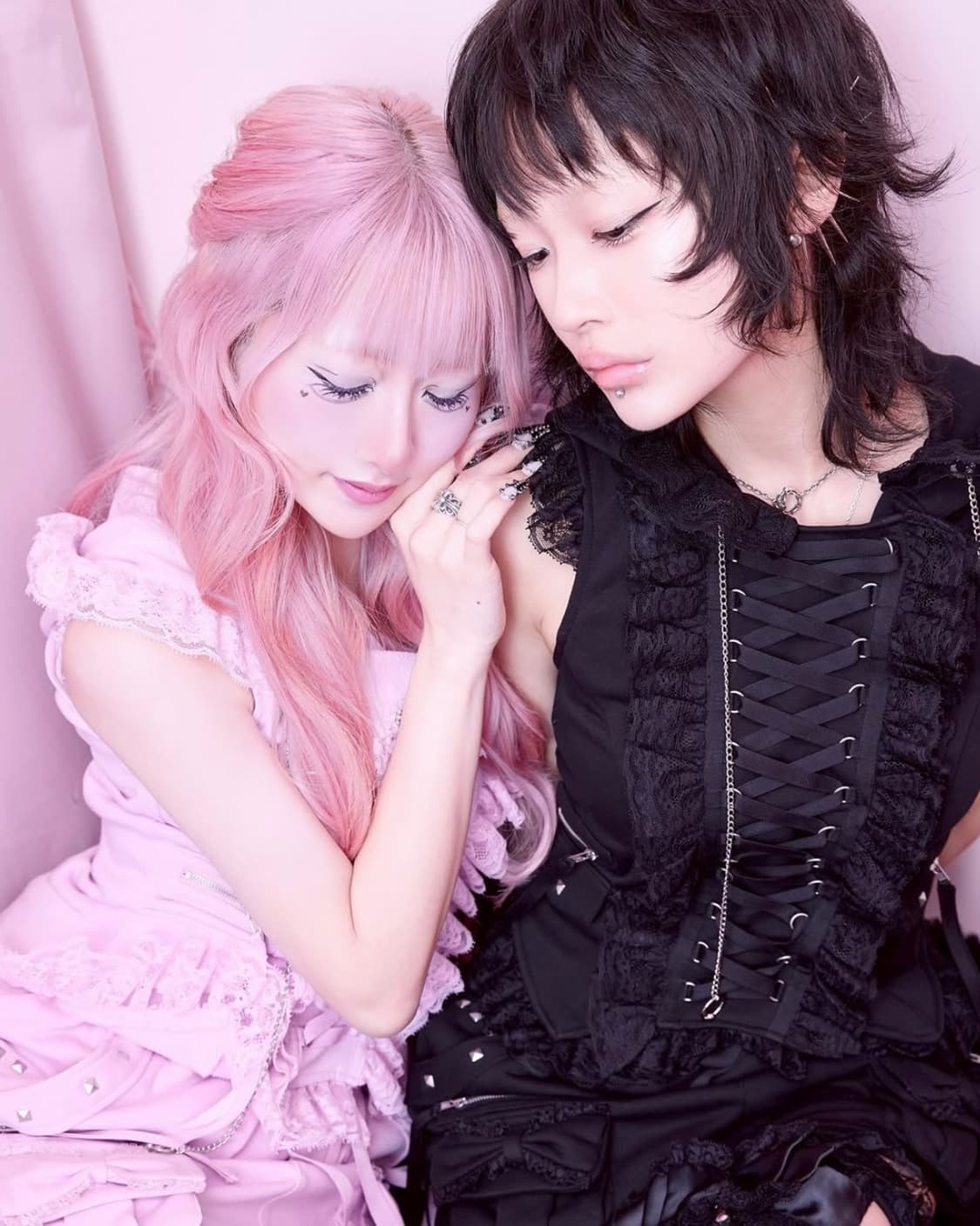 avenchumu 아벤츄무 핑크후디셋업 아이당클럽베이비메탈리즈리사갸루히메 상품이미지5