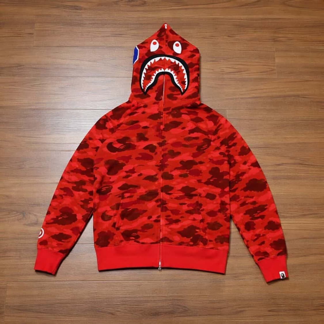 베이프 샤크후드 적계 m 새상품 (급처 상품이미지5