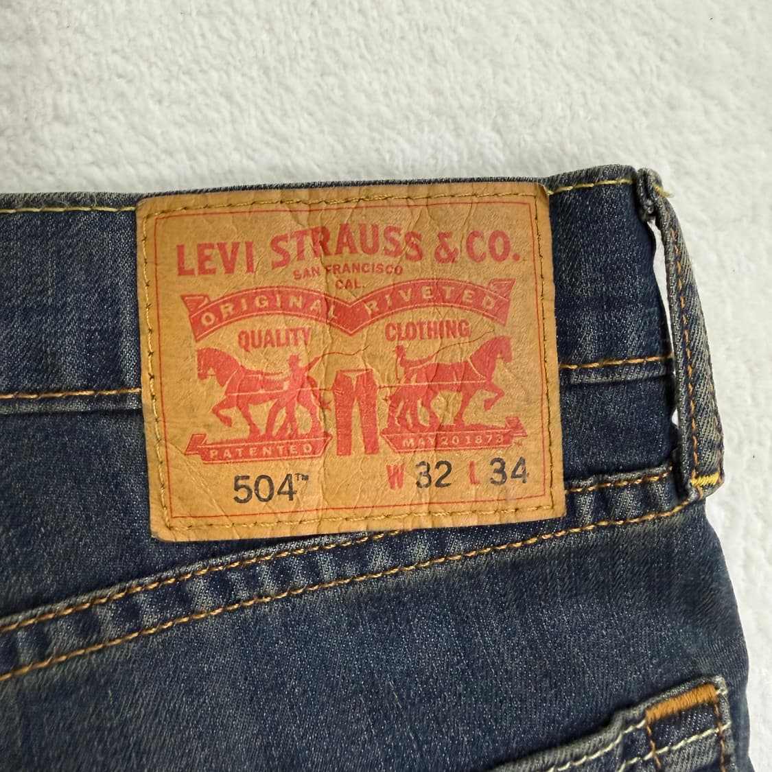 W32L34 리바이스 504 데님팬츠 0316T 상품이미지3