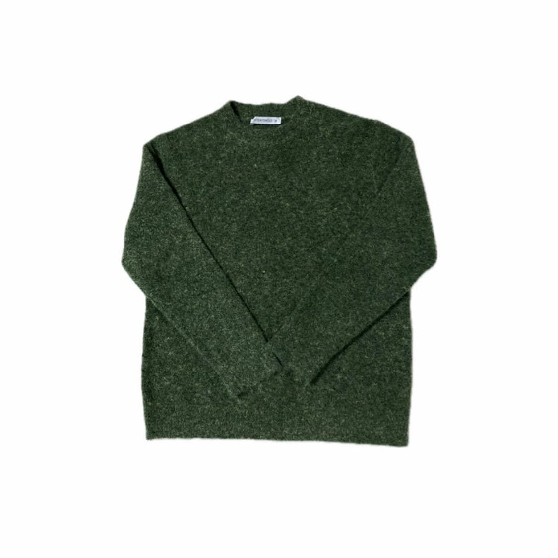 인템포무드 니트 미니멀 위트 부클레 풀오버 포레스트 상품이미지1