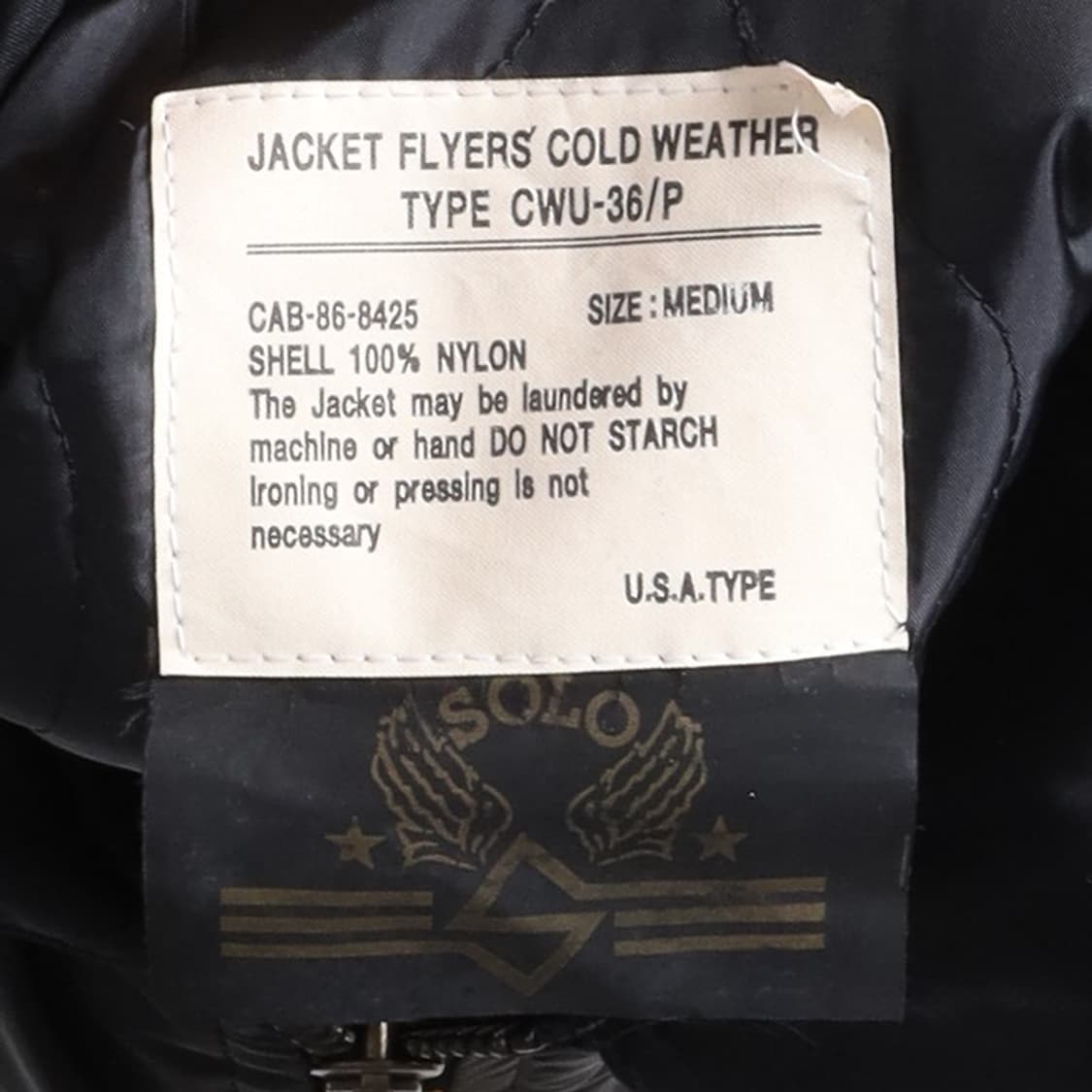 Solo Type CWU-36/P Flight Jacket 

 상품이미지7