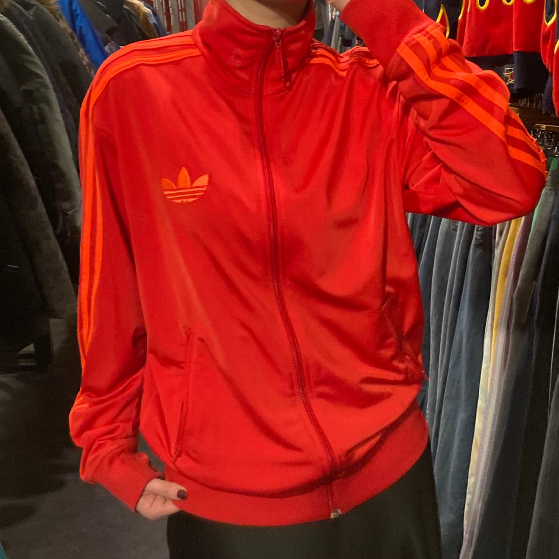 [IM] 아디다스 파이어버드 트랙탑져지 레드 오렌지 상품이미지4