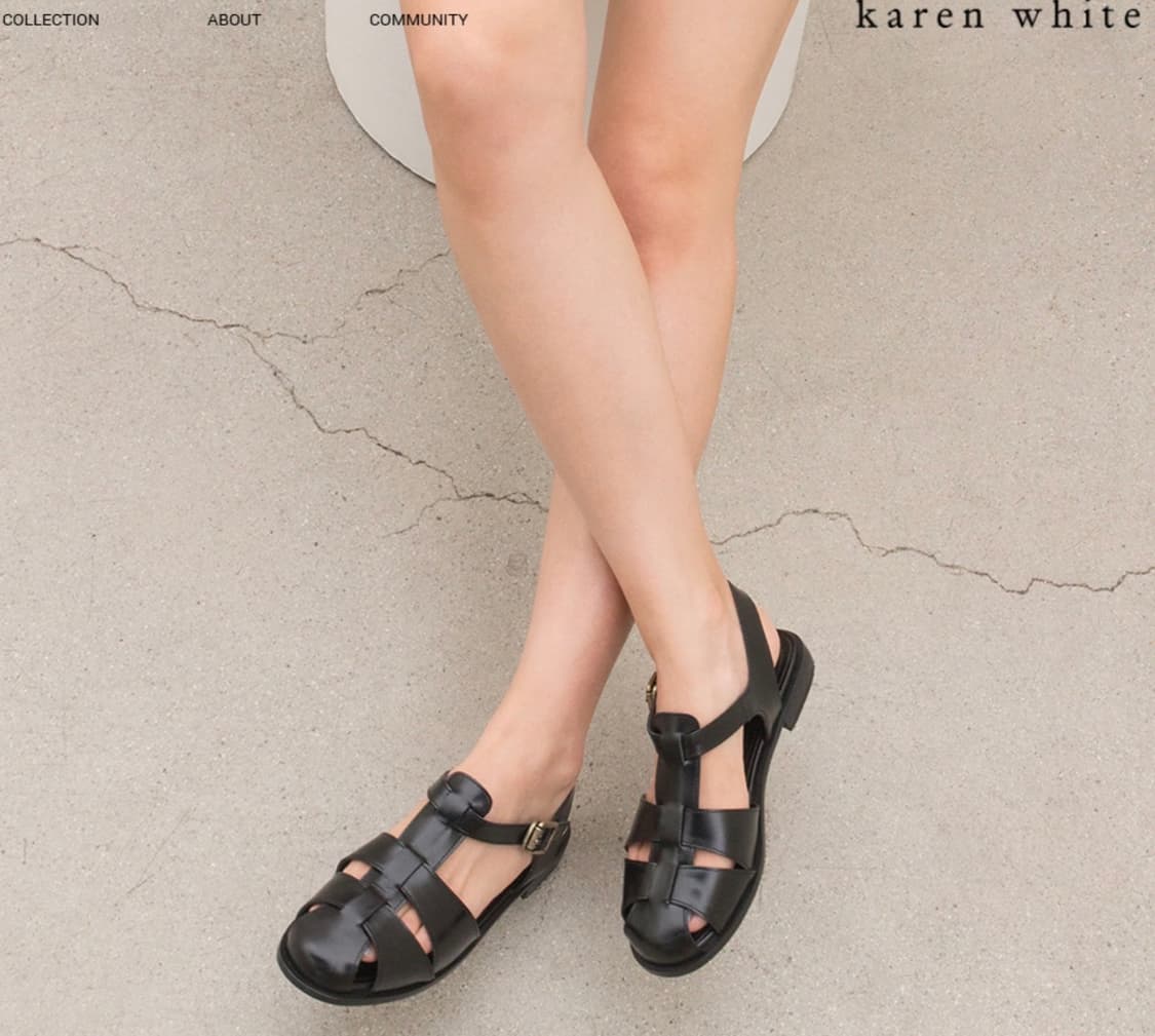 (새상품) 카렌화이트 샌들 상품이미지2