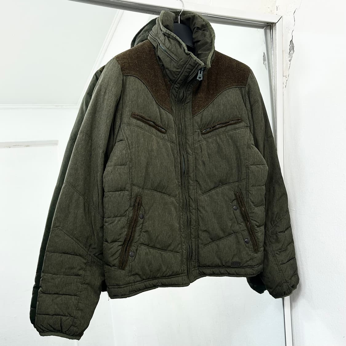 디젤 데님패널 패딩 상품이미지1