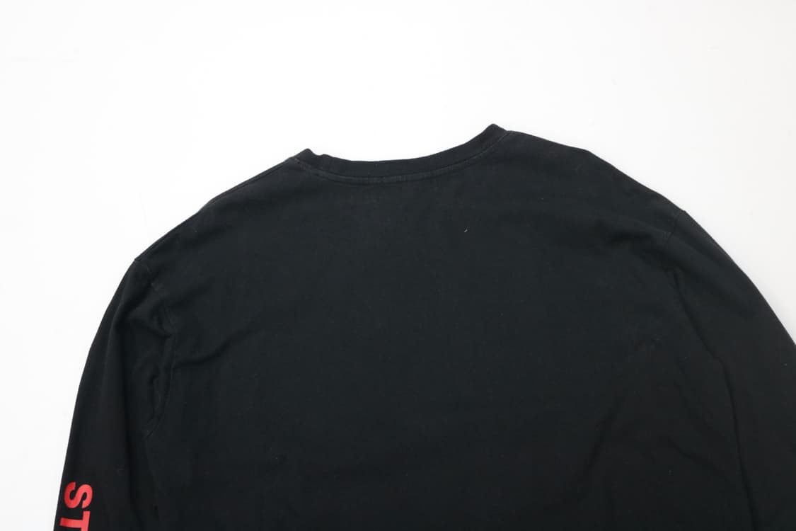 게스 x 스테레오 바이널즈 콜라보 블랙 그래픽 롱슬리브 티셔츠 (L) 상품이미지9