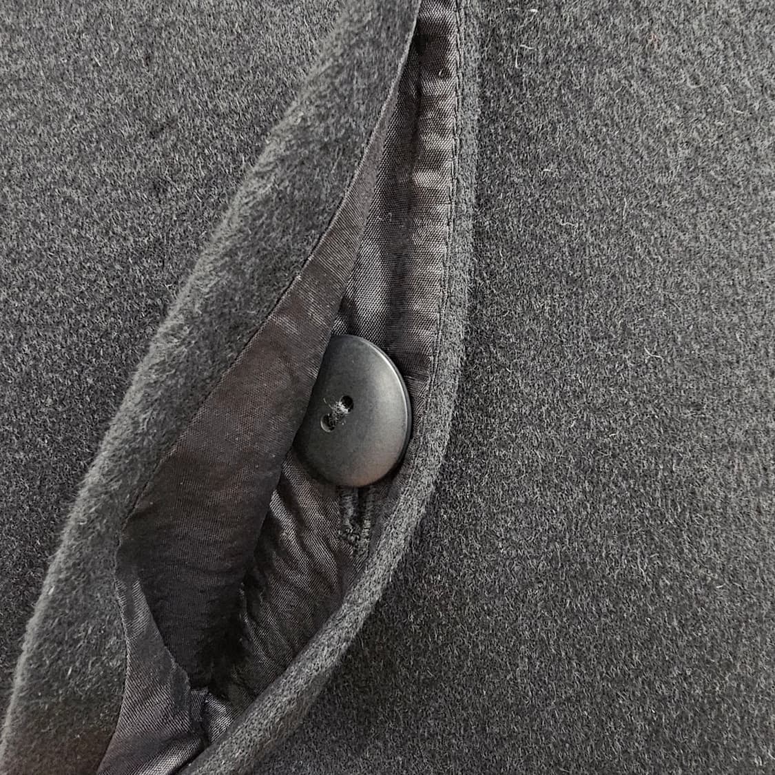 캐시미어100 블랙 밍크카라 빈티지 롱코트 상품이미지7