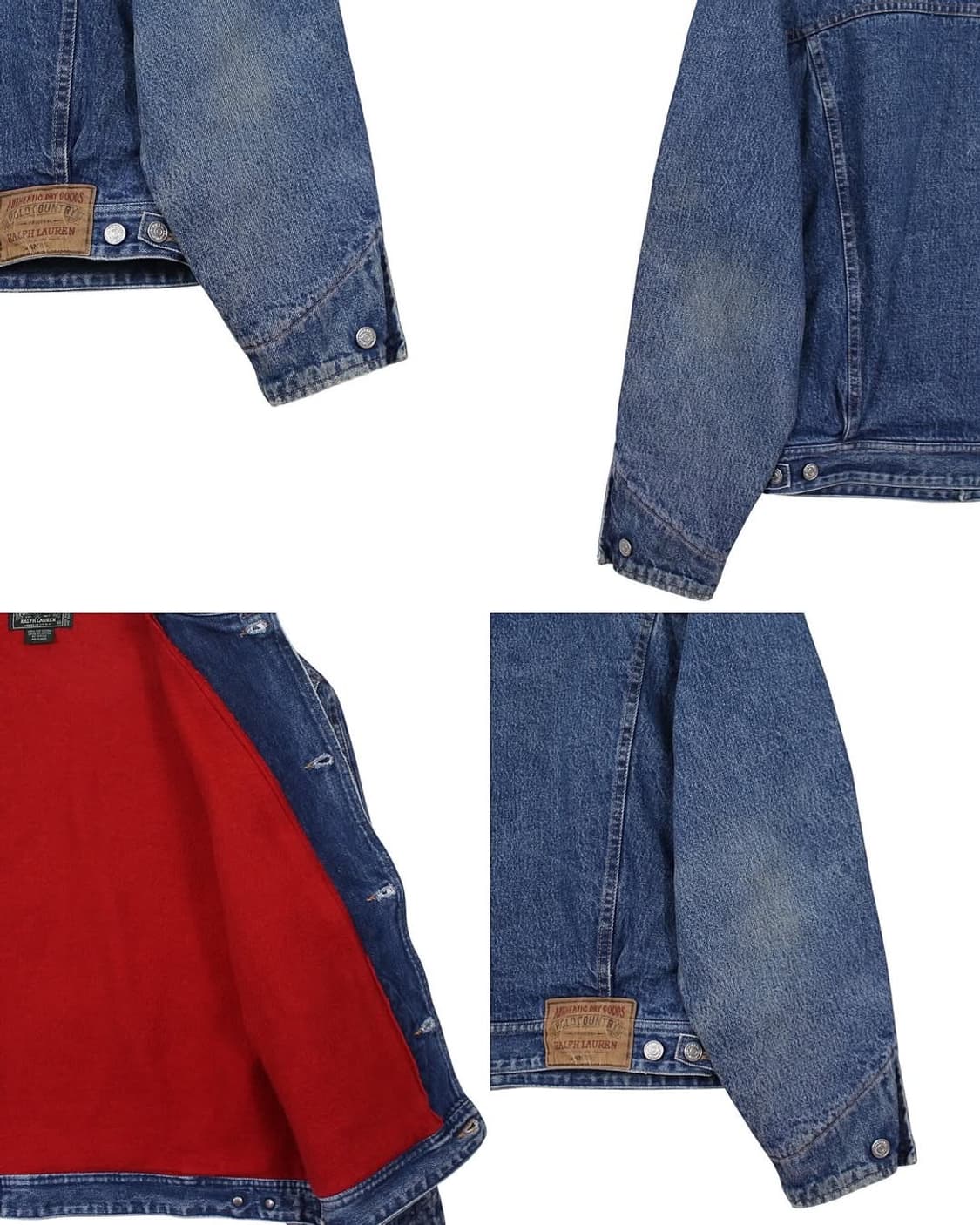 1980s USA 폴로랄프로렌 폴로컨트리 데님 자켓 빈티지 미국제 상품이미지8
