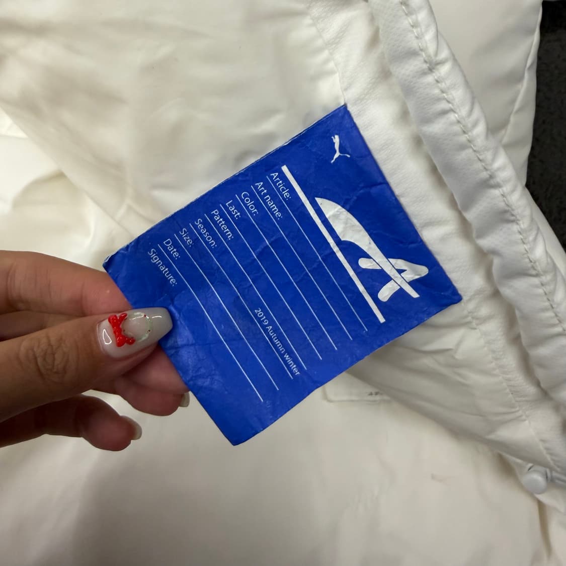 [ 정품/S ] 푸마 X 아더에러 화이트 다운 패딩 상품이미지7