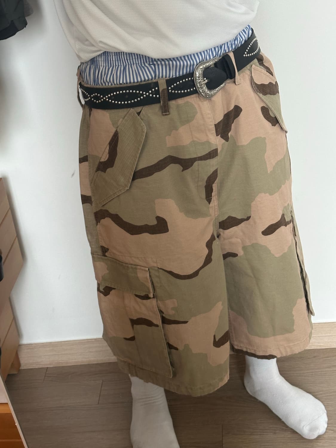 스투시 25ss 카모쇼츠 상품이미지3
