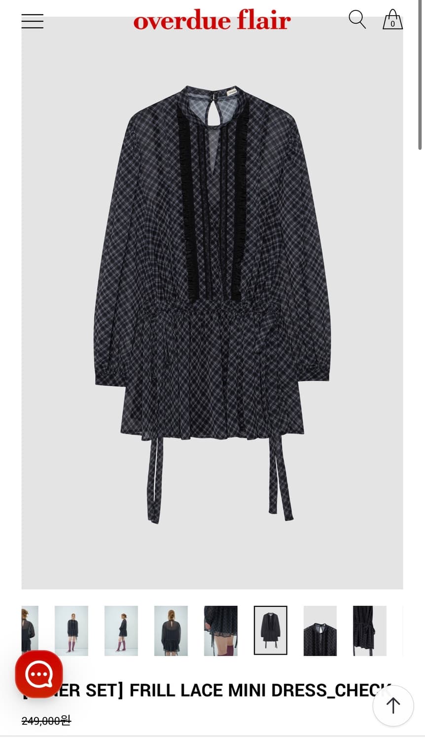 FRILL LACE MINI DRESS 상품이미지1