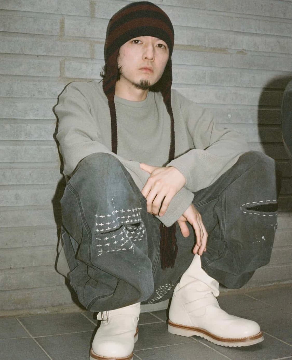 로스트타운서플라이 30Years Dying 워크팬츠 Sashiko 상품이미지7