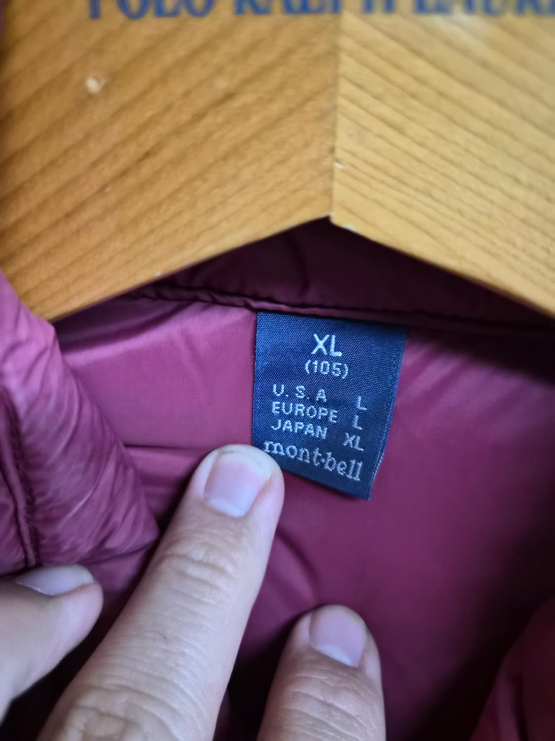 XL) 몽벨 구스다운 경량 패딩 팝니다 상품이미지4