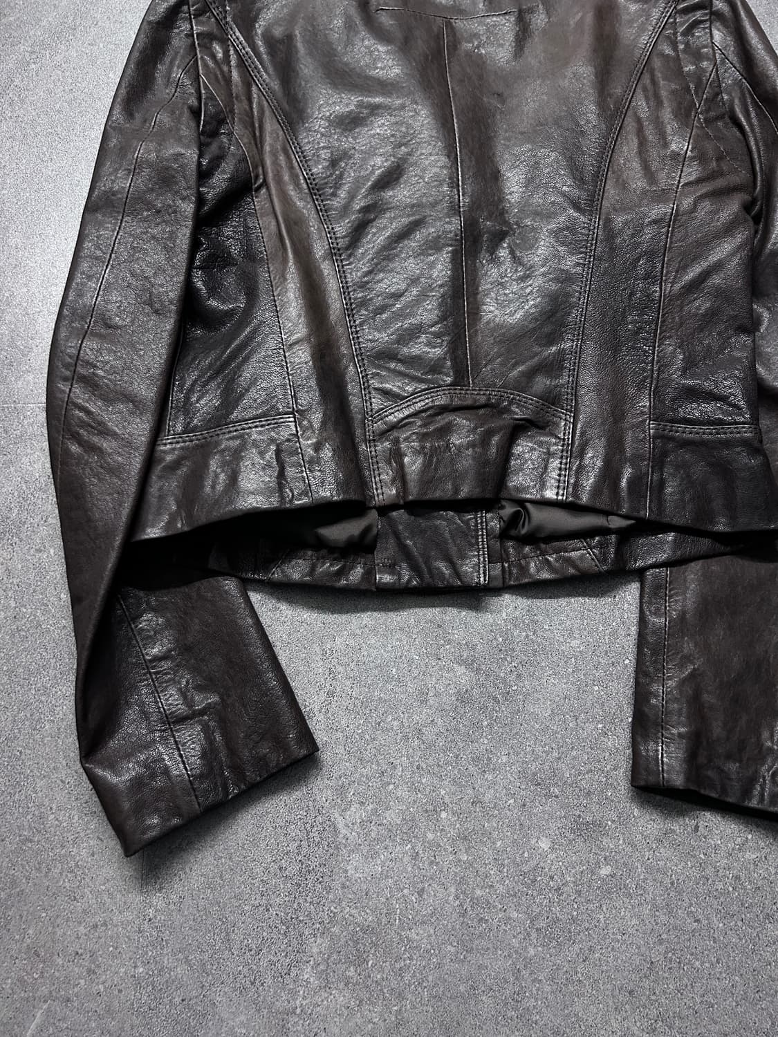 질 스튜어트 비대칭 레더 자켓 상품이미지7