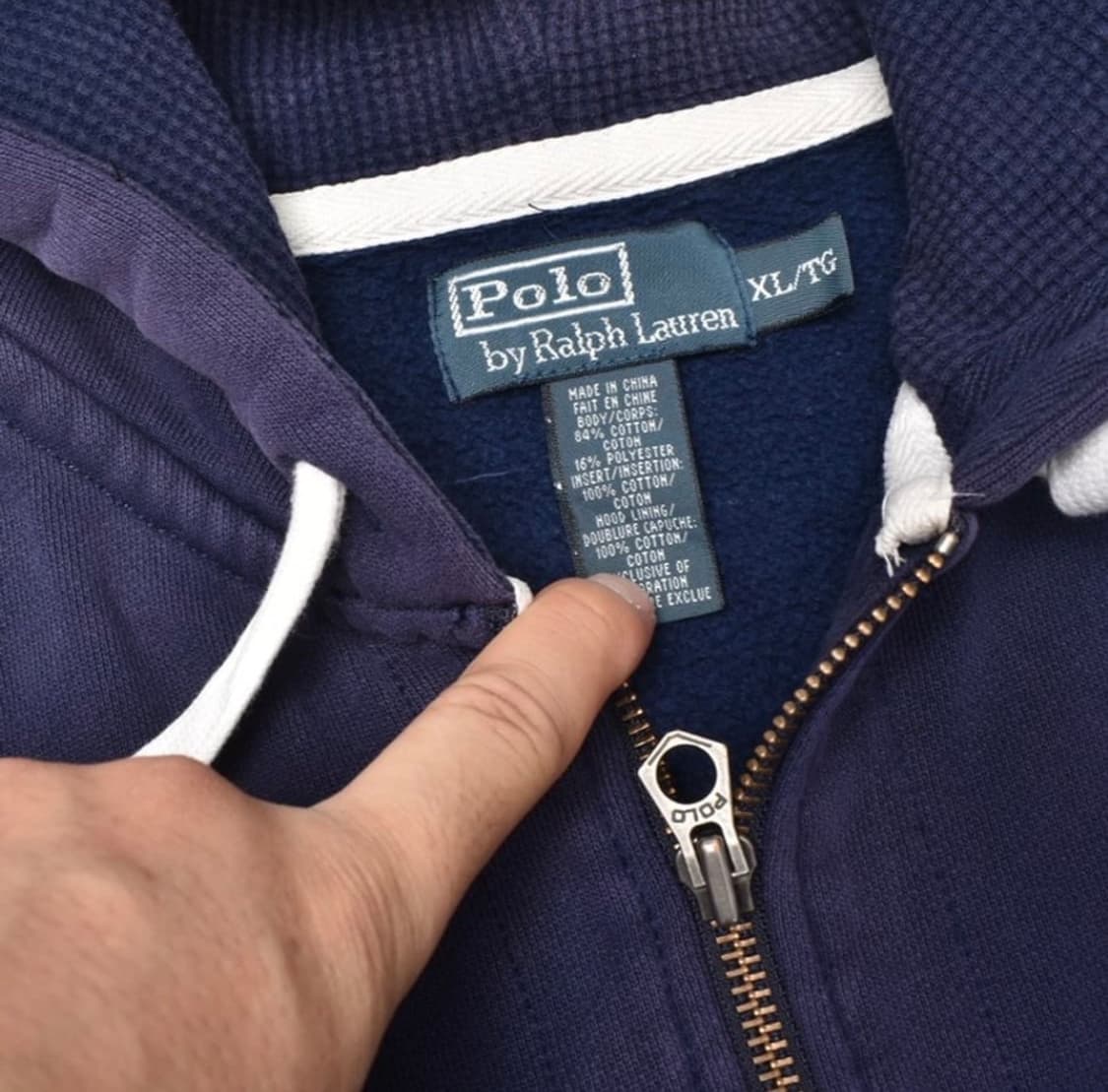 [XL] 빈티지 썬페이드 폴로 후드집업 상품이미지4