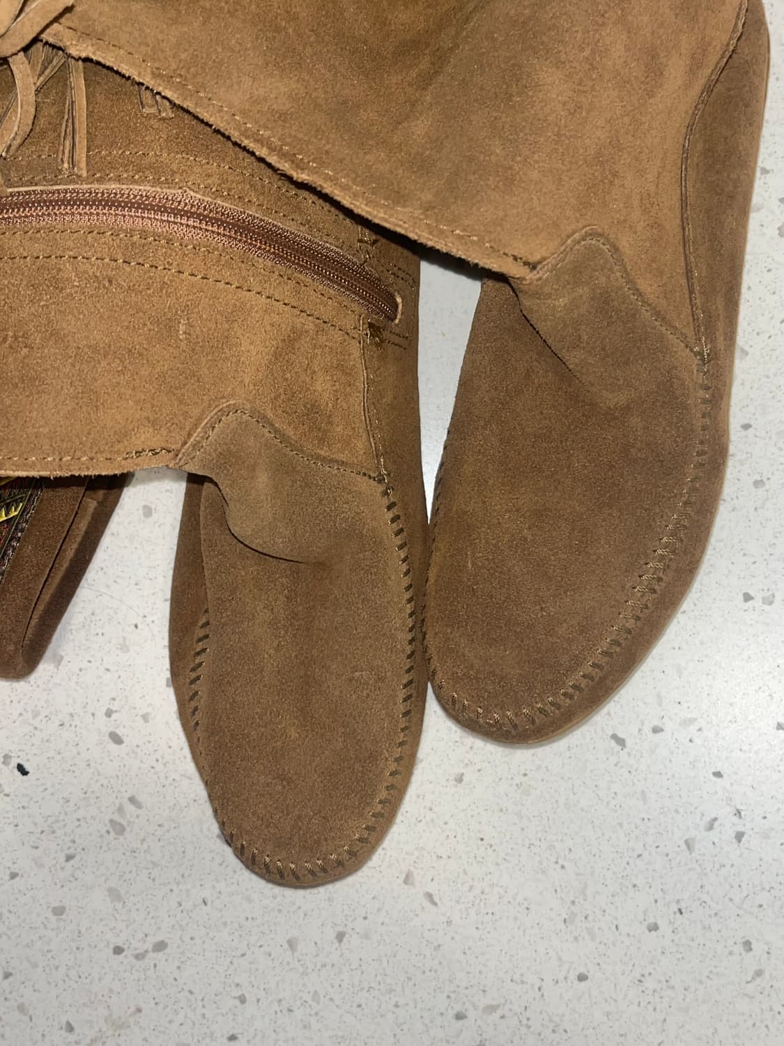 미네통카 프린지 웨스턴 자수 롱 부츠 상품이미지6