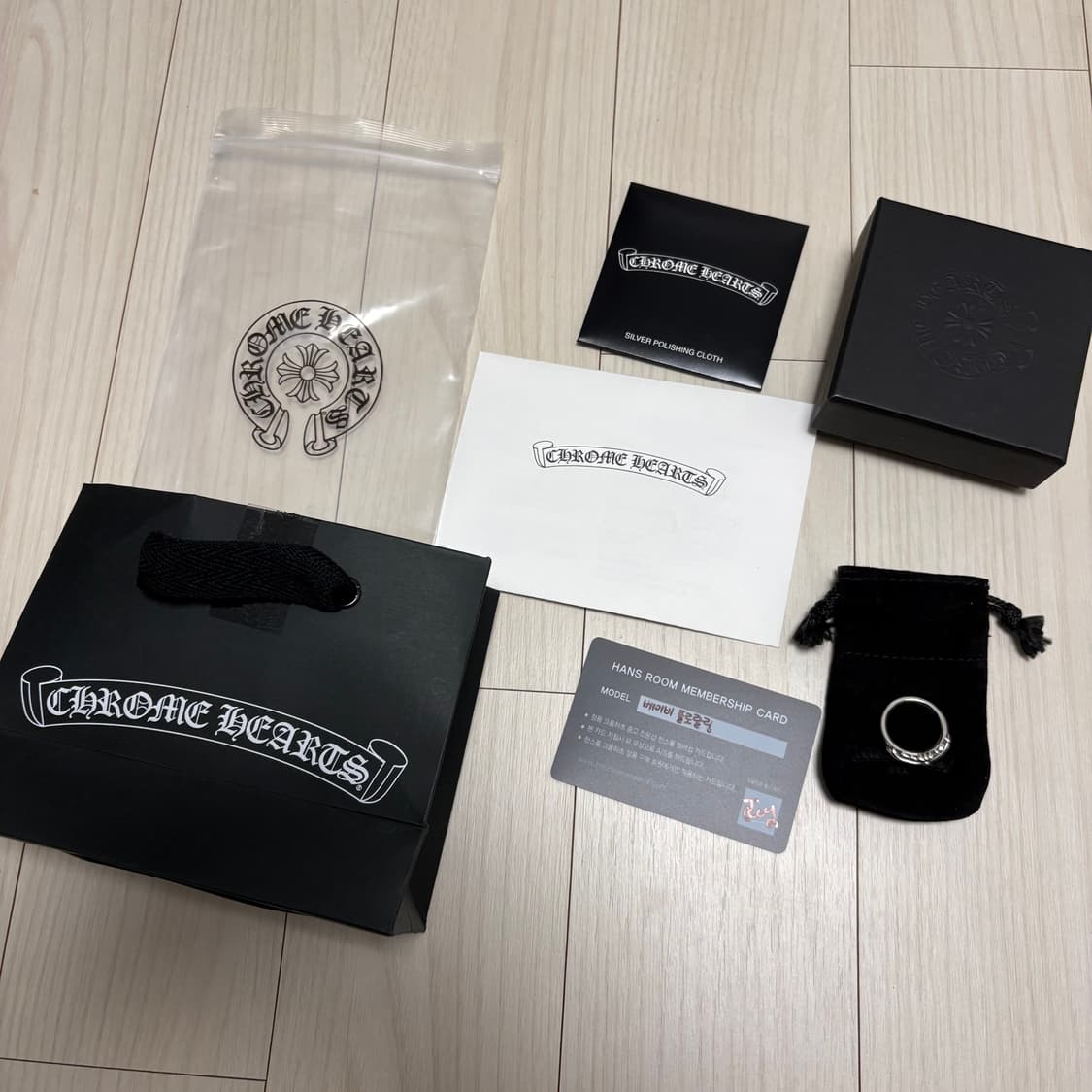 크롬하츠 베이비 플로랄 링 us9 반지 상품이미지5