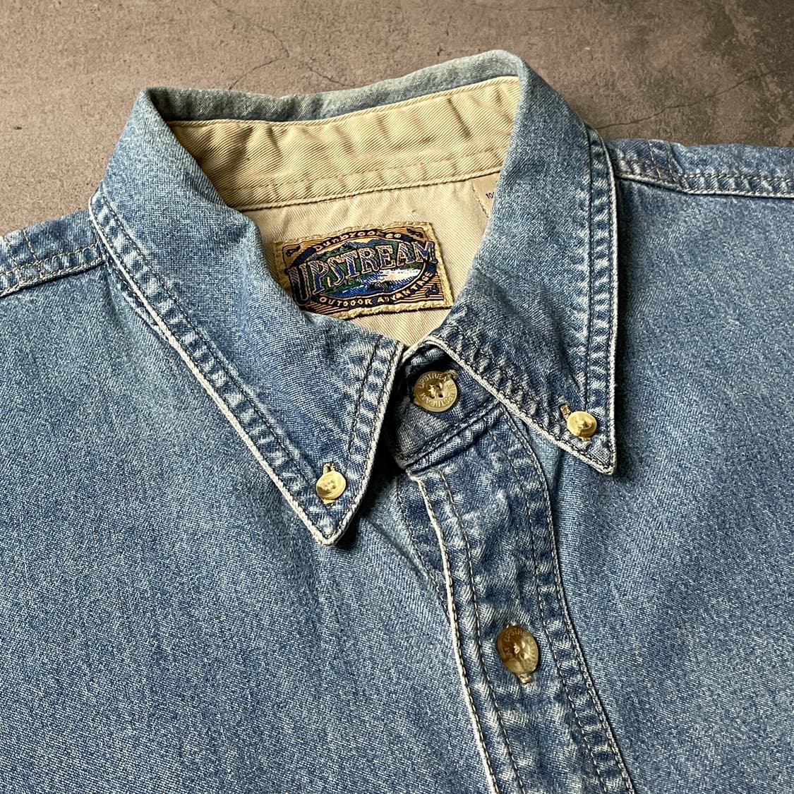 UPSTREAM 빈티지 데님 코튼 셔츠 A00520 상품이미지2