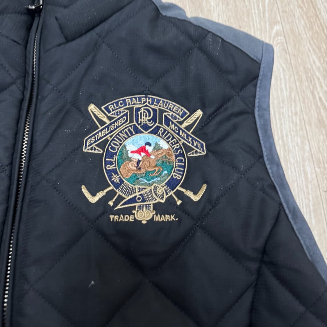 폴로 랄프로렌 자수 퀼팅조끼 M/95  상품이미지3