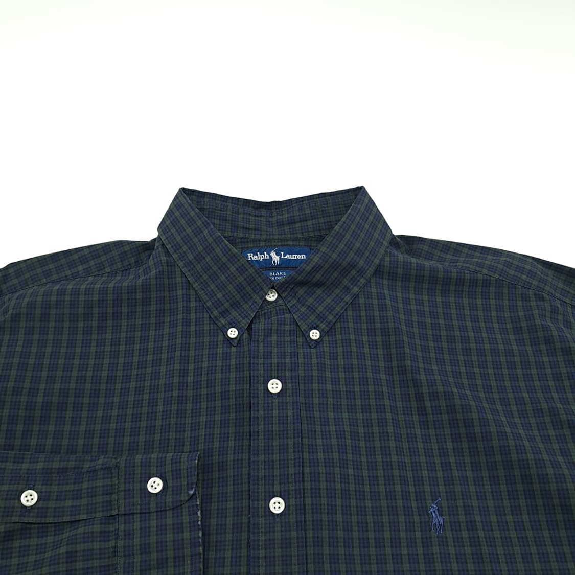 CN790 2XL 폴로 랄프로렌 모던블랙워치 타탄체크 긴팔 셔츠 남방 상품이미지3