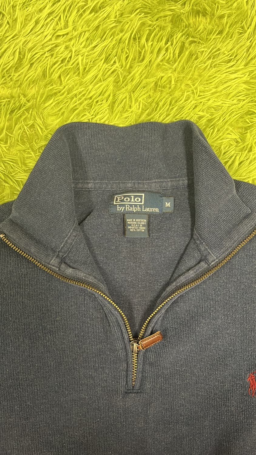 폴로 빈티지 반집업 네이비 m 상품이미지3