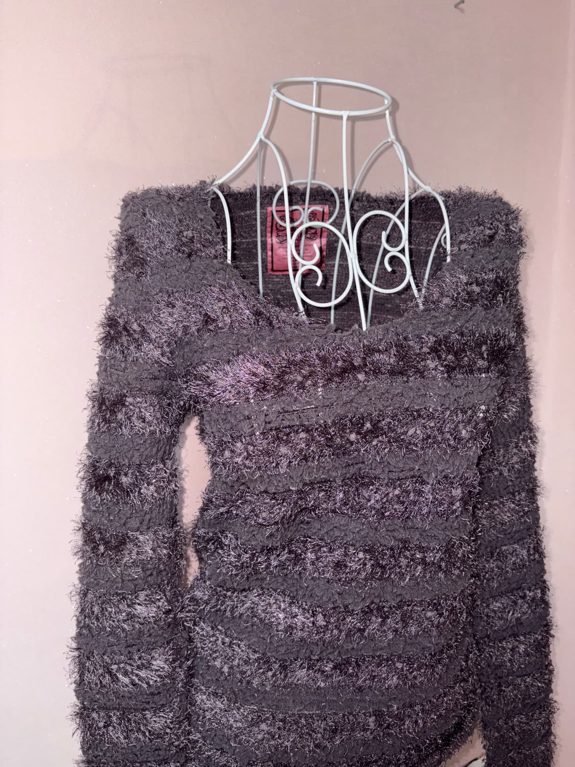 일본 빈티지 펑크 갸루 퍼 니트 상품이미지2