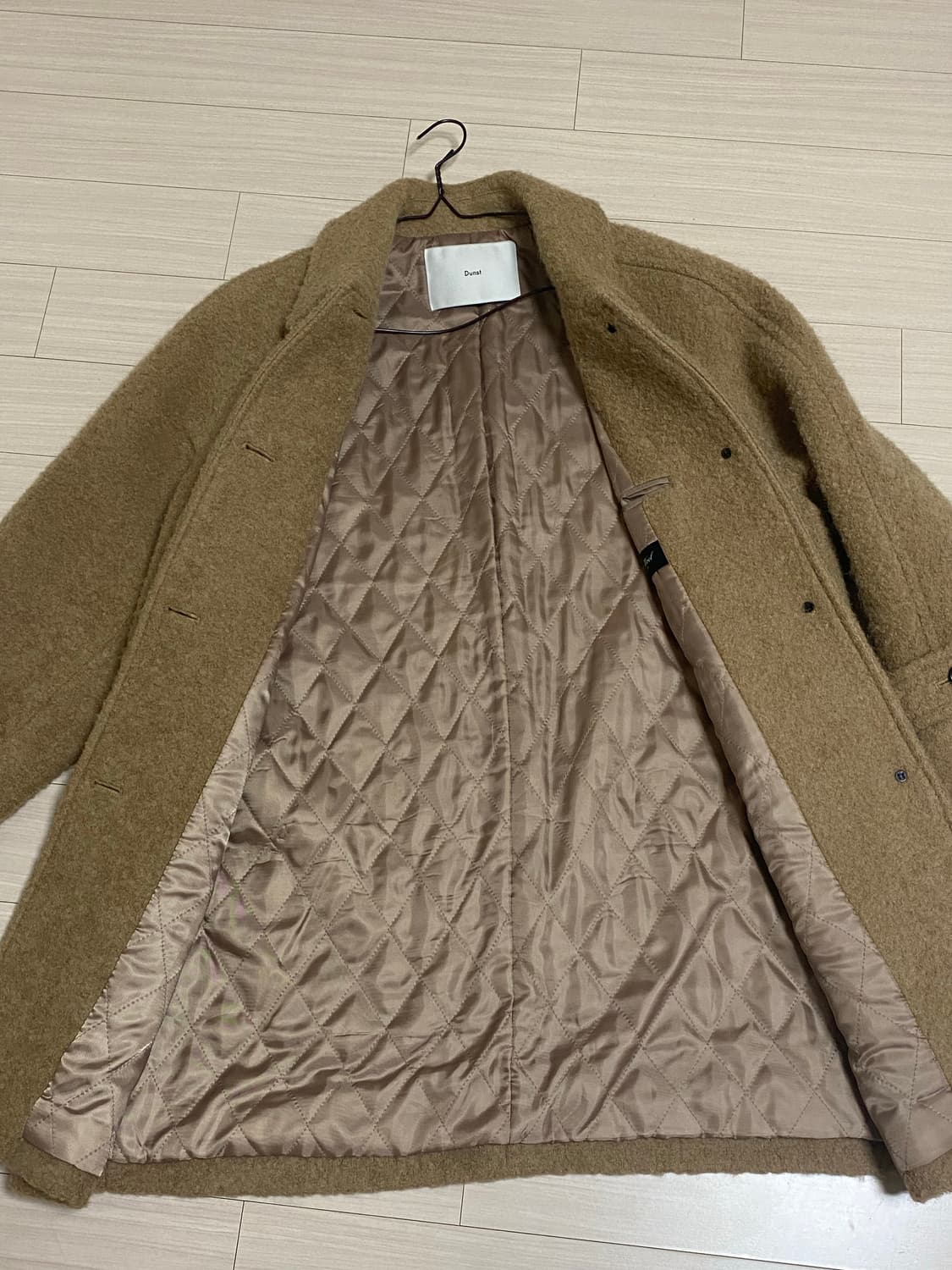 던스트 알파카 맥 코트(카멜) s 판매합니다 상품이미지5