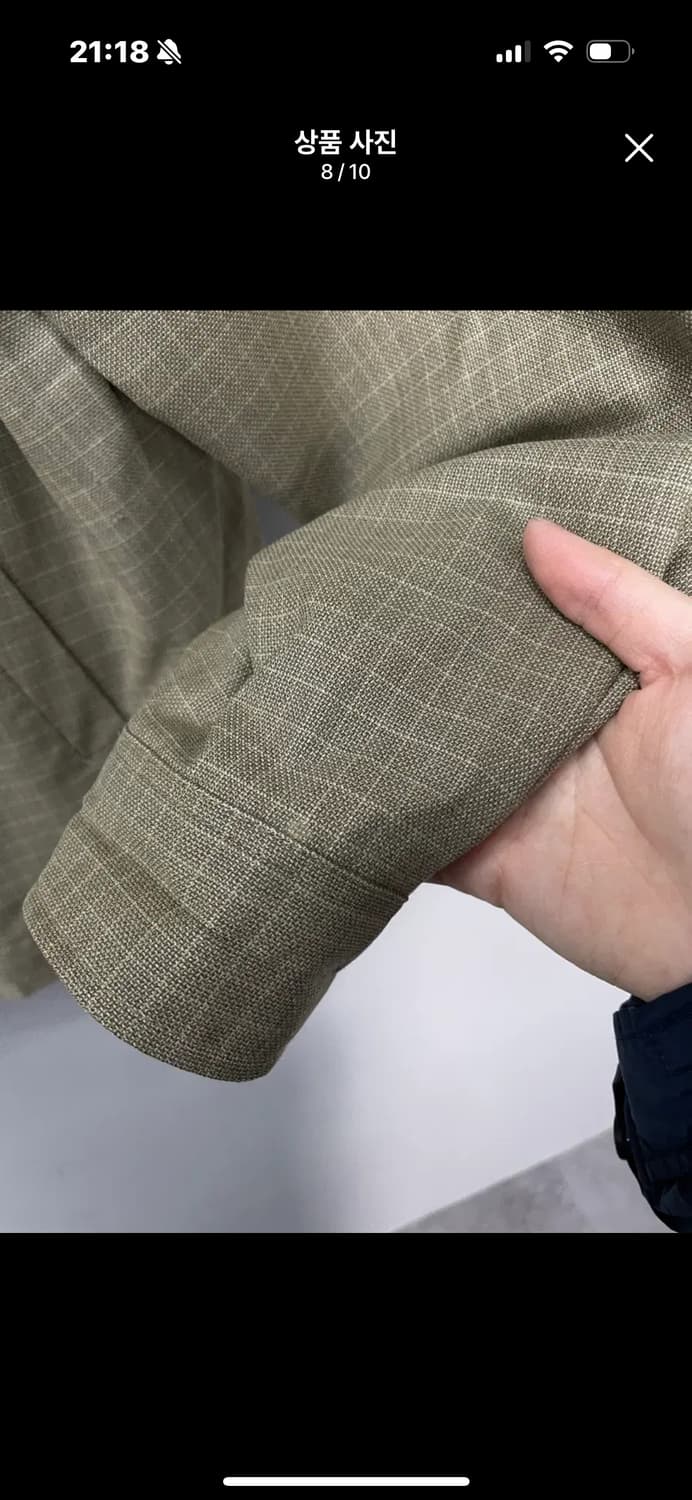 입생로랑 체크 블루종 자켓 A3341 상품이미지9