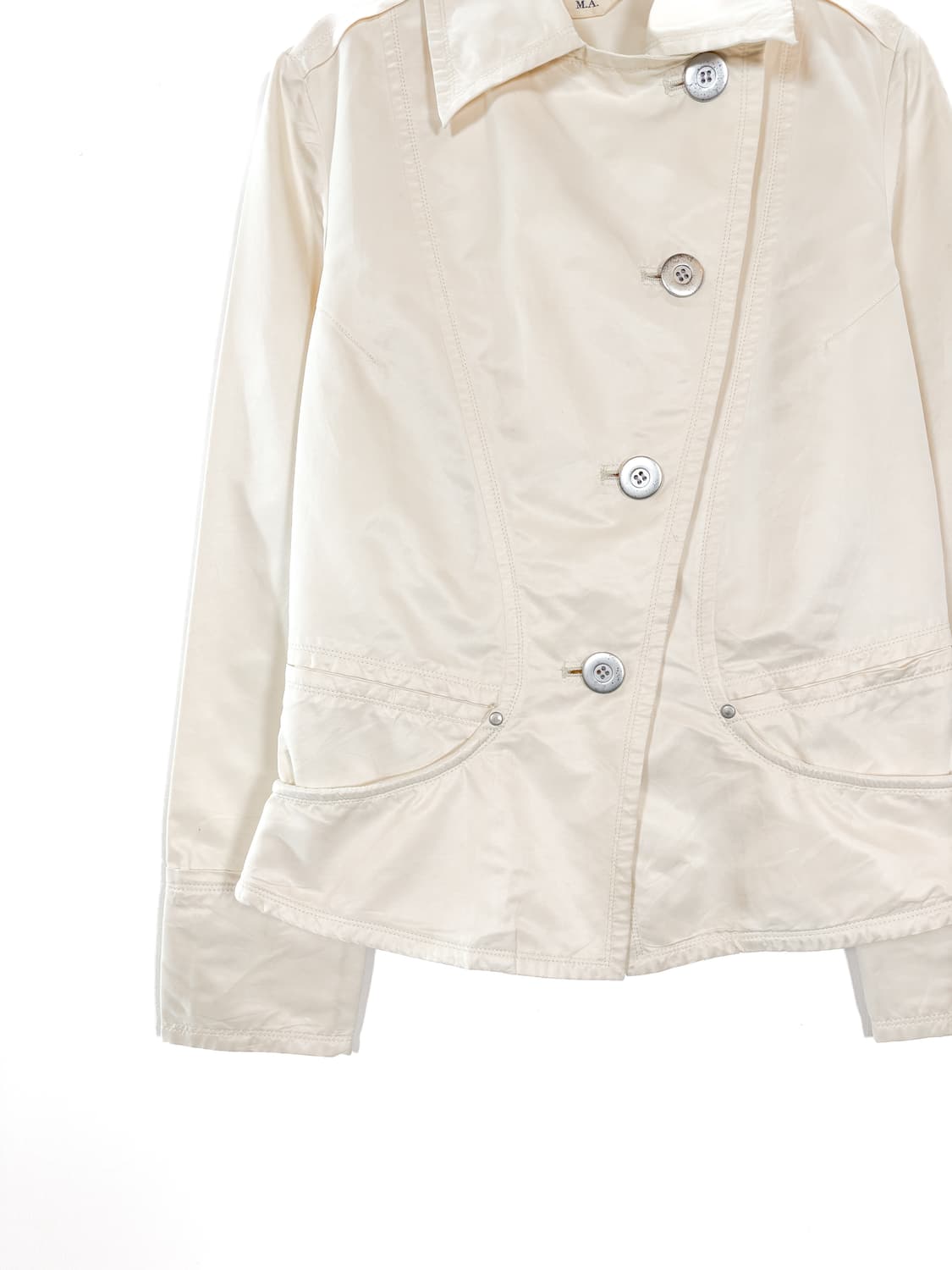  빈티지 사선 숏 트렌치 자켓 상품이미지3