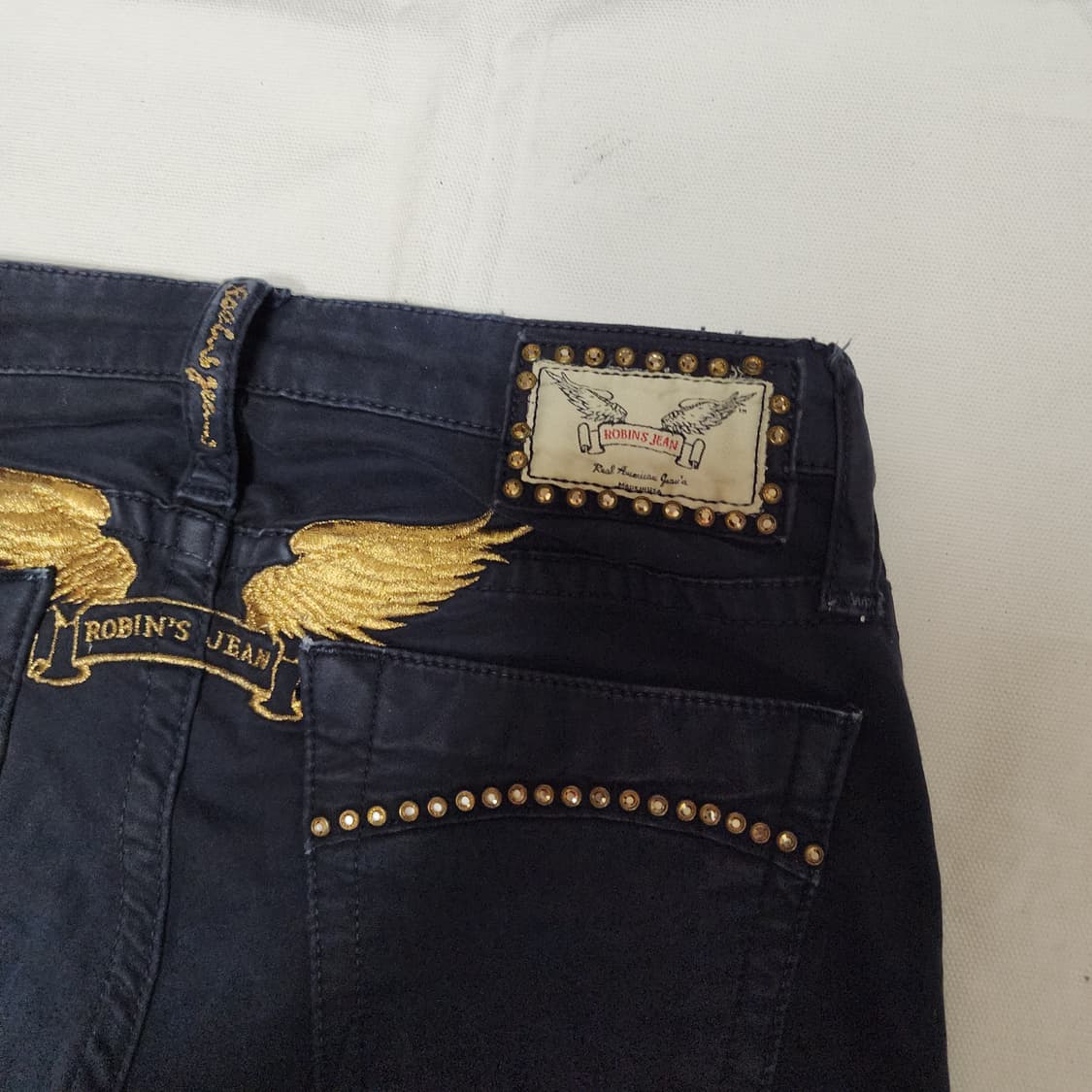 ROBIN'S Jean Y2k 보헤미안 갸루 슬림 스키니 네이비 팬츠 상품이미지8