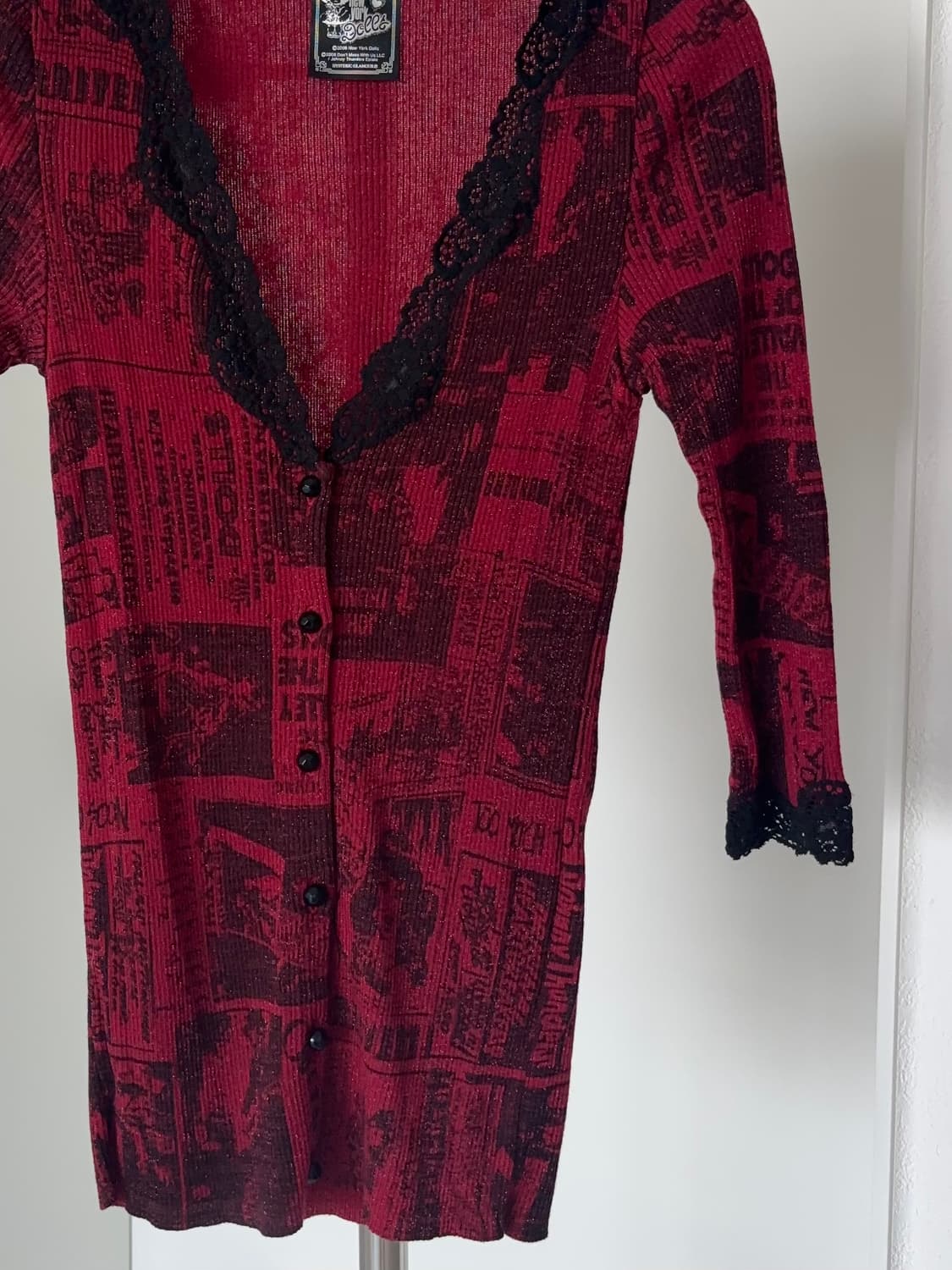 레이스 프린팅 가디건 상품이미지5