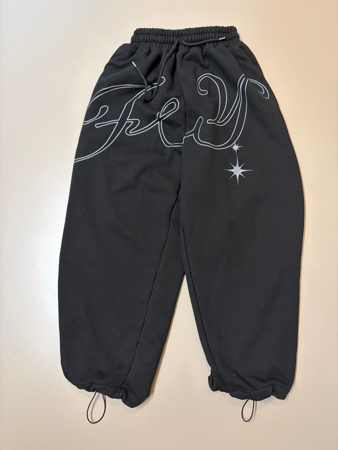 팬시클럽 엔젤 빈티지 스웻 팬츠 블랙 상품이미지6