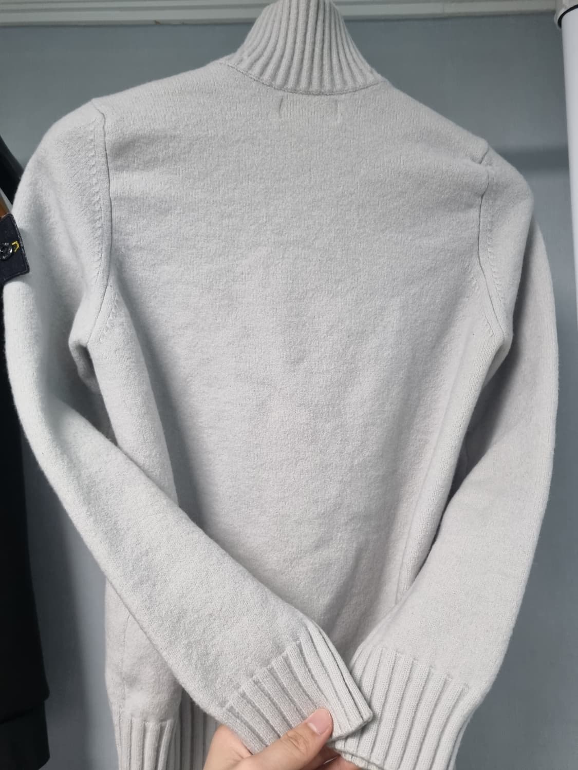 [백화점판] 스톤아일랜드 니트 반집업 아이보리 상품이미지6