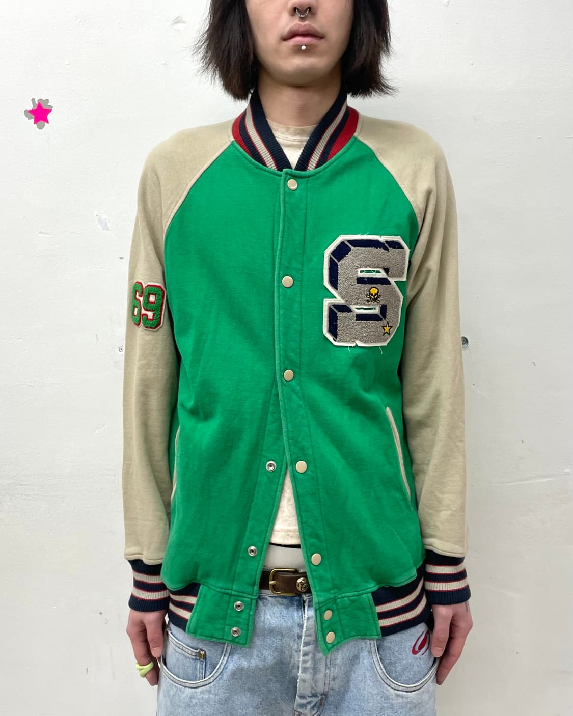 S Skull 69 Green Jacket 상품이미지1