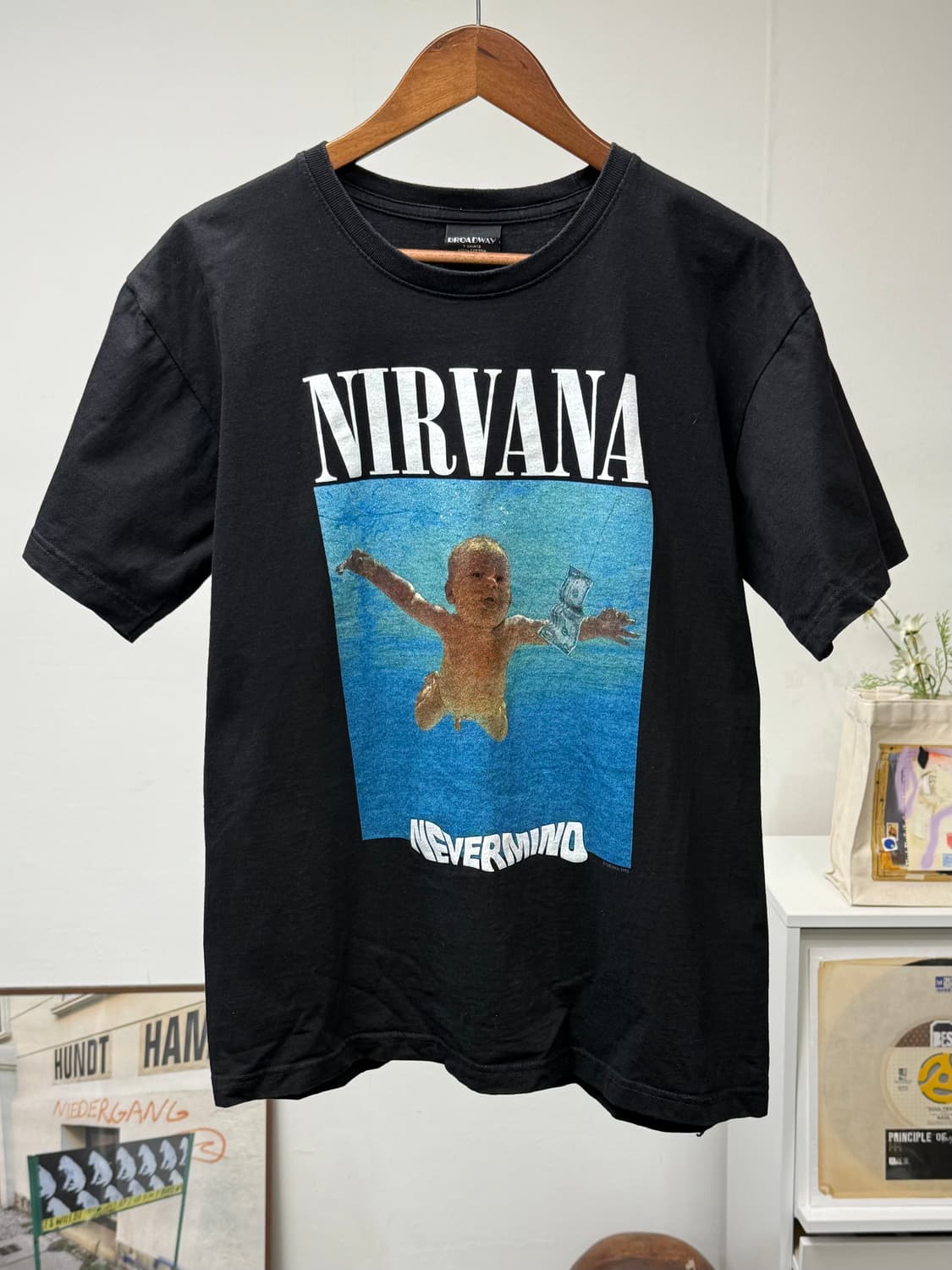 Nirvana Nevermind 너바나 프린팅 반팔티 블랙 L  상품이미지1