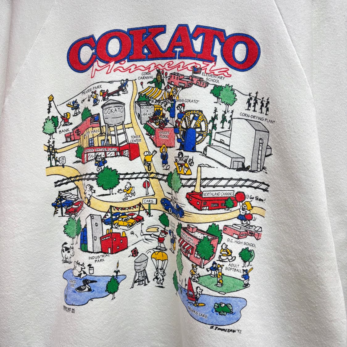 Fruit of the Loom 92's USA vintage 스웻 L 상품이미지2