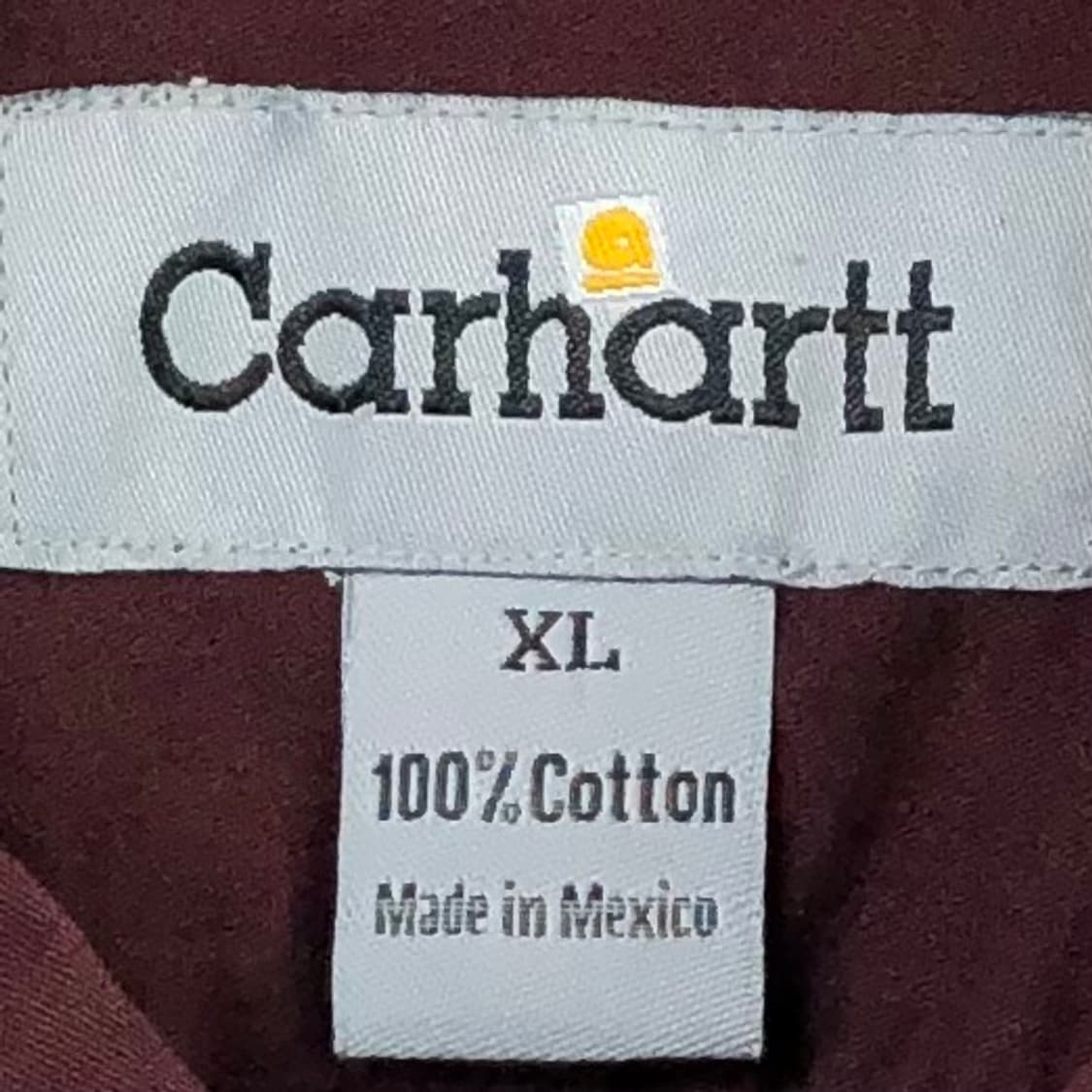 XL 칼하트 버건디 워크 셔츠 상품이미지3