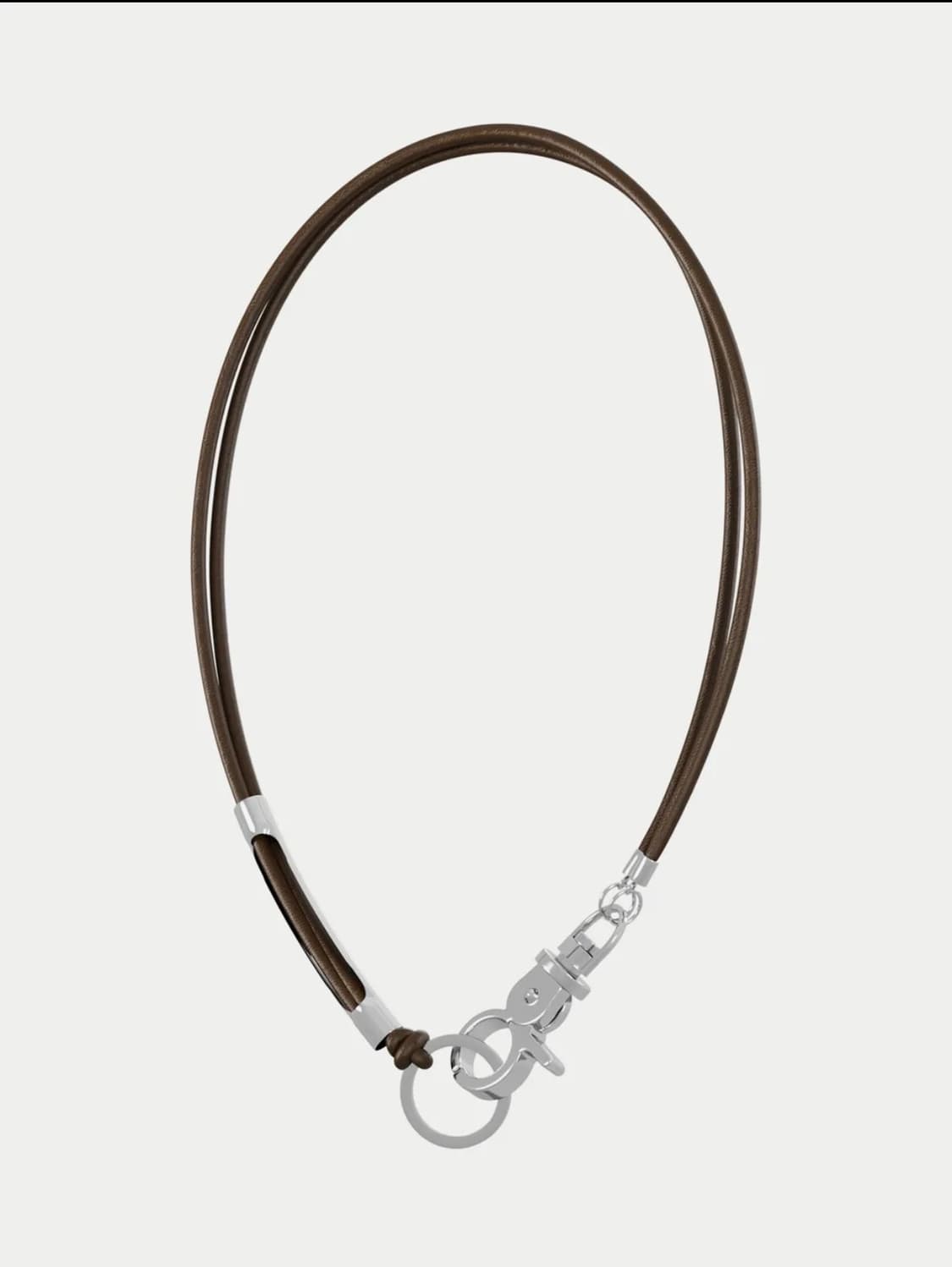 세이지가세이지 세이지가 3way Leather Necklace Brown 상품이미지1